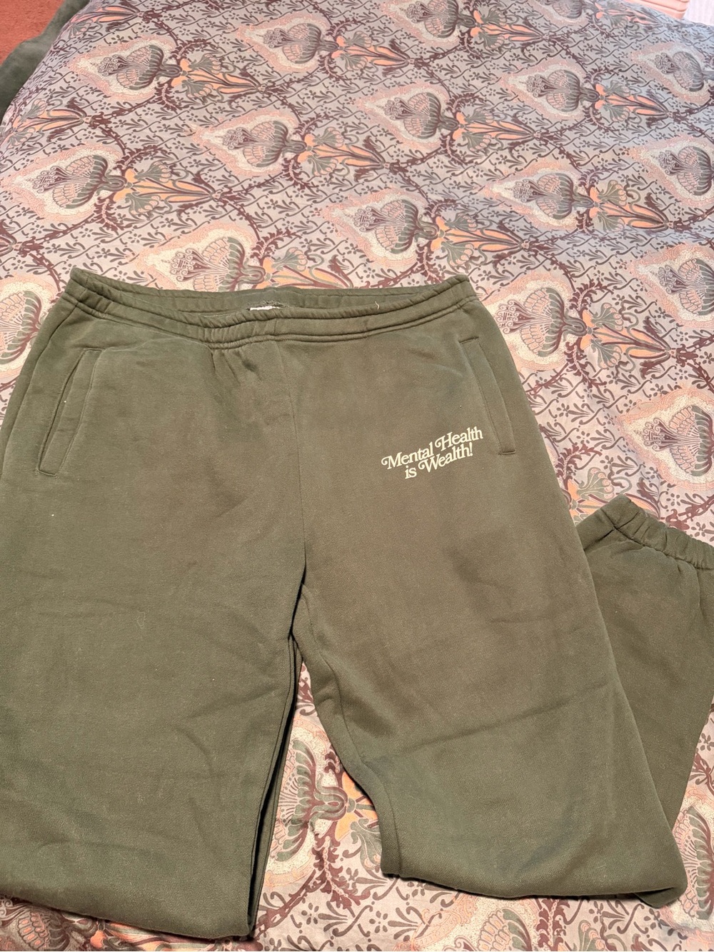 Happy Camper 'Mental Health is Wealth' Sweatpants